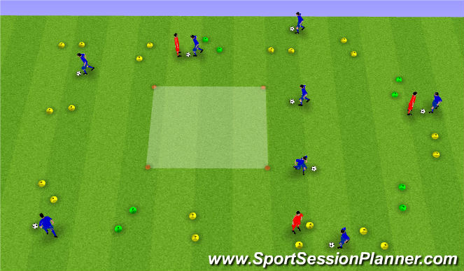 Football/Soccer Session Plan Drill (Colour): Despicable Me