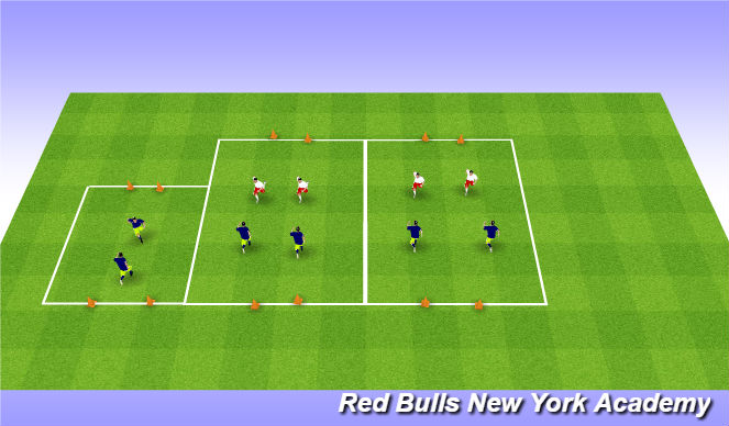 Football/Soccer Session Plan Drill (Colour): Warm Up