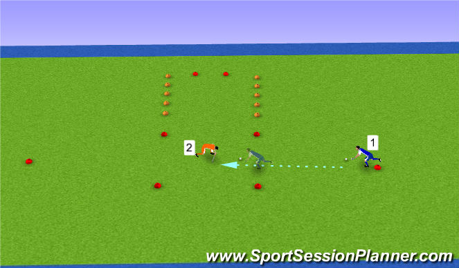 Hockey Session Plan Drill (Colour): Screen 1