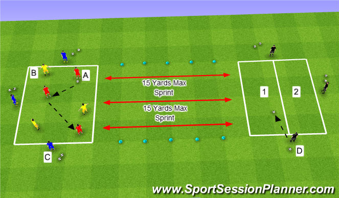 Football/Soccer Session Plan Drill (Colour): Option