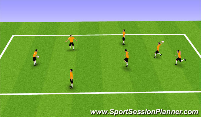 Football/Soccer Session Plan Drill (Colour): Physical Literacy