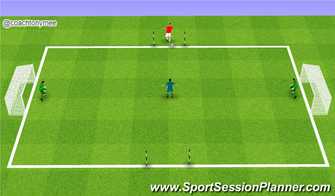 Football/Soccer Session Plan Drill (Colour): Screen 1