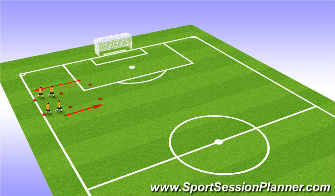 Football/Soccer Session Plan Drill (Colour): Warm up