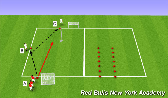 Football/Soccer Session Plan Drill (Colour): Warm Up