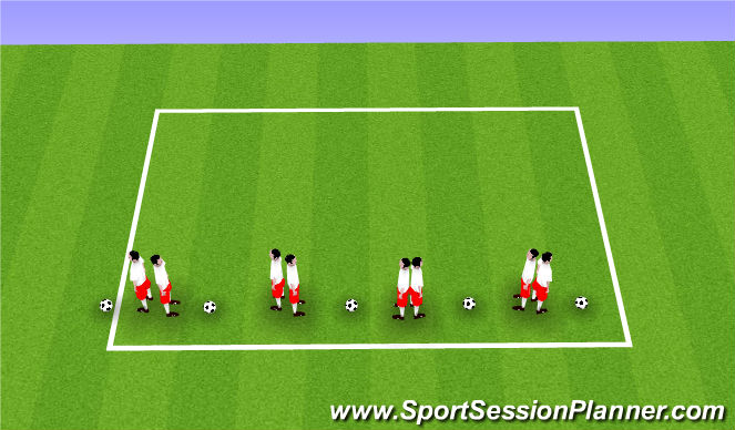 Football/Soccer Session Plan Drill (Colour): Work together
