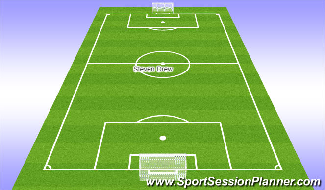 Football/Soccer Session Plan Drill (Colour): Full Game