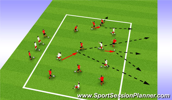 Football/Soccer Session Plan Drill (Colour): Screen 1