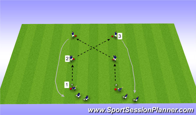 Football/Soccer Session Plan Drill (Colour): #1