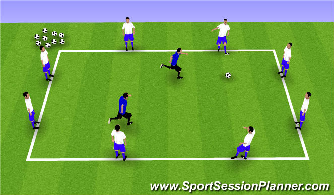 Football/Soccer Session Plan Drill (Colour): Screen 1