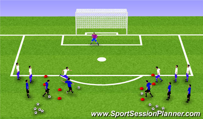 Football/Soccer Session Plan Drill (Colour): Screen 7