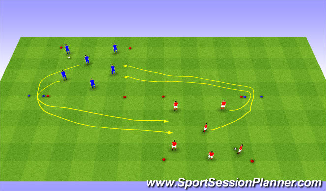 Football/Soccer Session Plan Drill (Colour): Screen 1