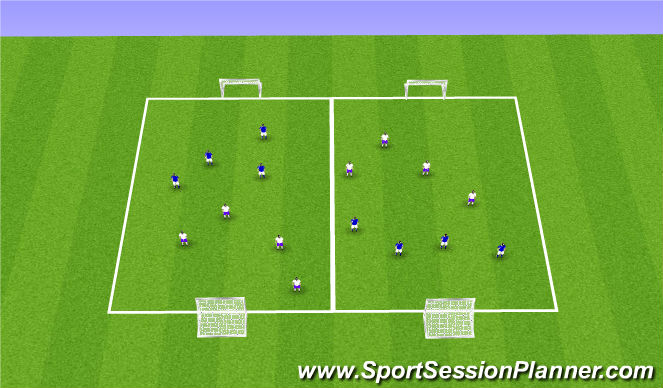 Football/Soccer Session Plan Drill (Colour): Arrival Activity