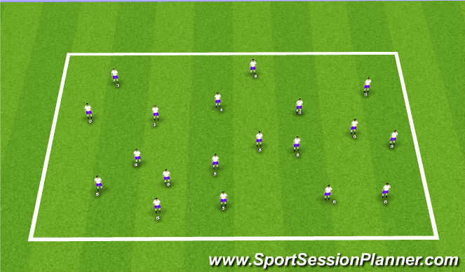 Football/Soccer Session Plan Drill (Colour): Activity 1 - Ball Mastery