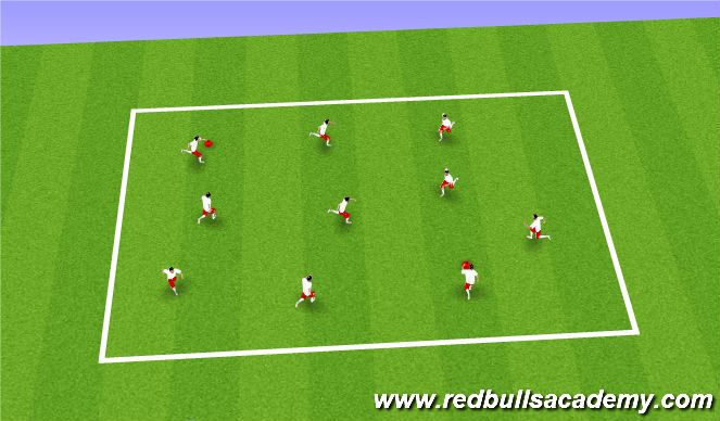 Football/Soccer Session Plan Drill (Colour): Mud Monsters