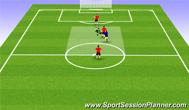 Football/Soccer Session Plan Drill (Colour): technical