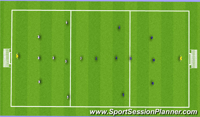 Football/Soccer Session Plan Drill (Colour): Phase 4