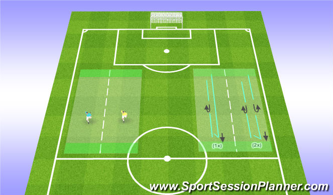 Football/Soccer Session Plan Drill (Colour): Integrated