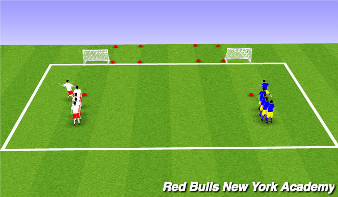 Football/Soccer Session Plan Drill (Colour): Warm-up