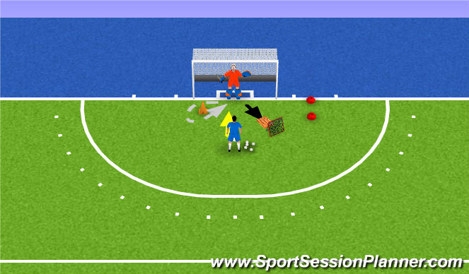 Hockey Session Plan Drill (Colour): Screen 1