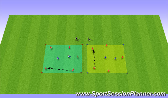 Football/Soccer Session Plan Drill (Colour): Rondo-Warmup