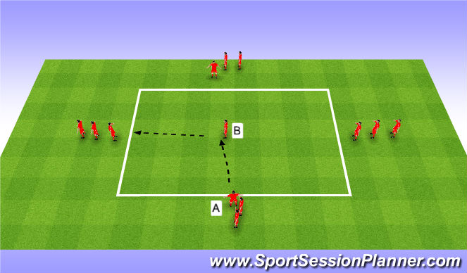 Football/Soccer Session Plan Drill (Colour): Warm up