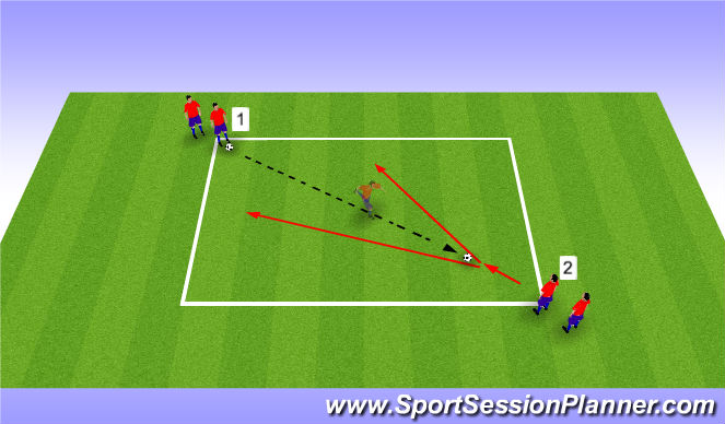 Football/Soccer Session Plan Drill (Colour): Escaping Pressure