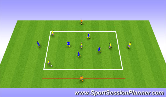 Football/Soccer Session Plan Drill (Colour): Animation 1