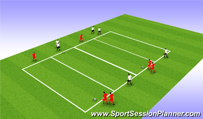 Football/Soccer Session Plan Drill (Colour): Animation 1