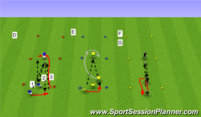 Football/Soccer Session Plan Drill (Colour): Grunntækni 2