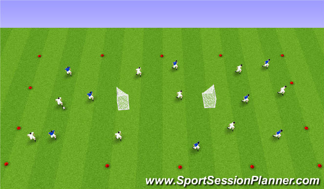 Football/Soccer Session Plan Drill (Colour): Possession - Tactical