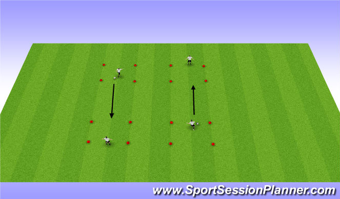 Football/Soccer Session Plan Drill (Colour): Battle Box