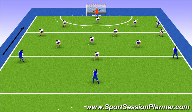 Hockey Session Plan Drill (Colour): Animation 1