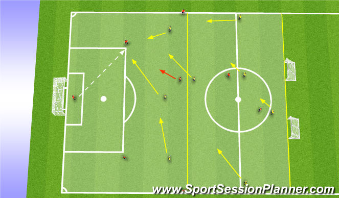 Football/Soccer Session Plan Drill (Colour): GT