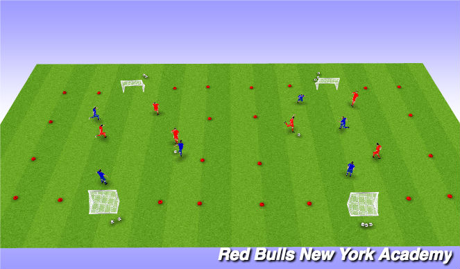 Football/Soccer Session Plan Drill (Colour): Small-Sided Games Tournament 3v3