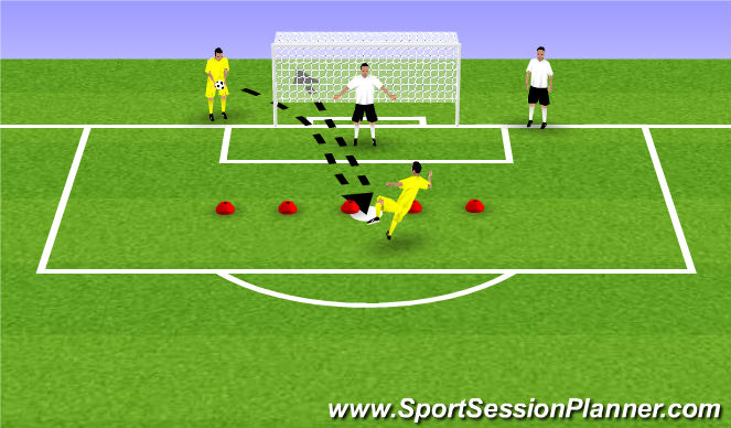 Football/Soccer Session Plan Drill (Colour): Fun Game: Volley Madness