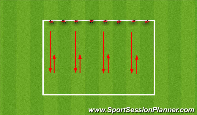 Football/Soccer Session Plan Drill (Colour): Cool Down