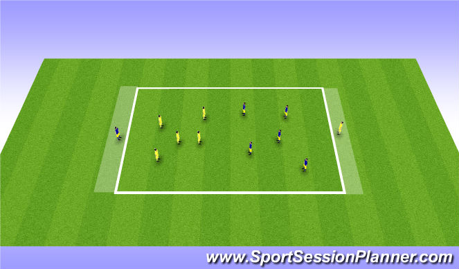 Football/Soccer Session Plan Drill (Colour): Count down