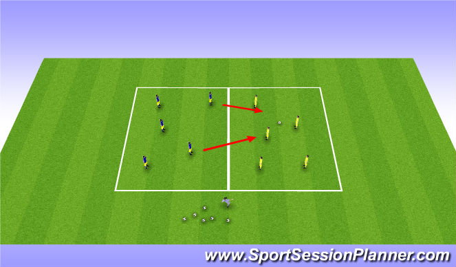 Football/Soccer Session Plan Drill (Colour): Clan wars