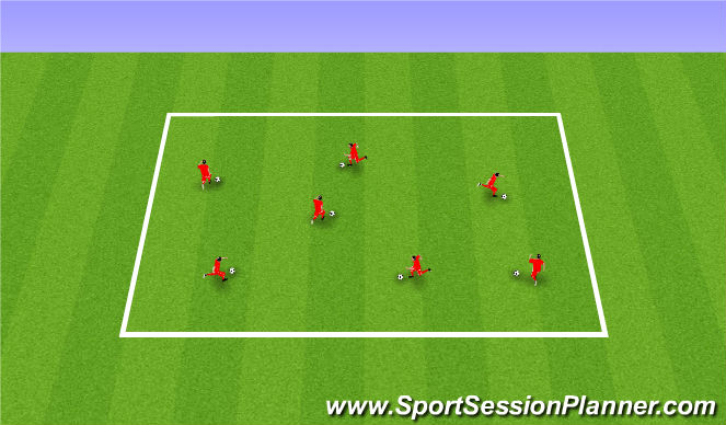 Football/Soccer Session Plan Drill (Colour): Warm Up