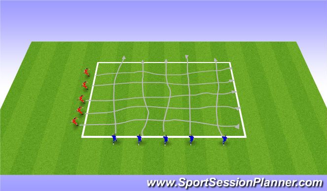 Football/Soccer Session Plan Drill (Colour): Warm Up