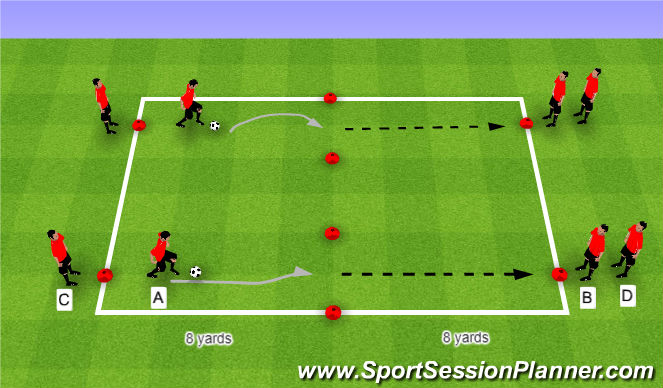 Football/Soccer Session Plan Drill (Colour): PreGame Warm Up