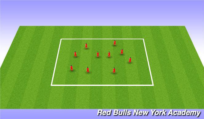 Football/Soccer Session Plan Drill (Colour): Warm-Up