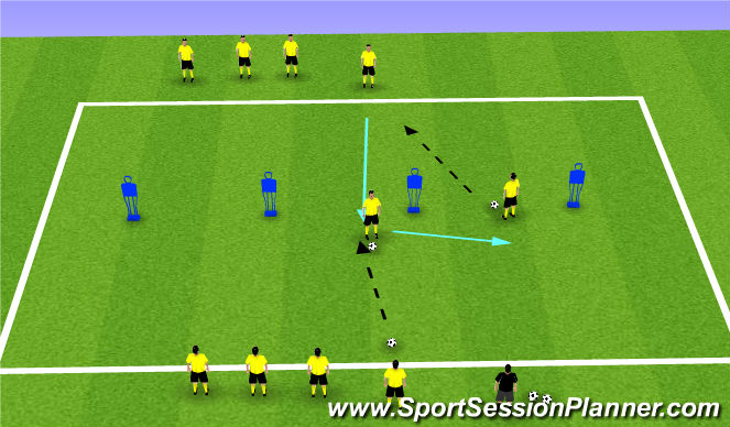 Football/Soccer Session Plan Drill (Colour): Screen 1