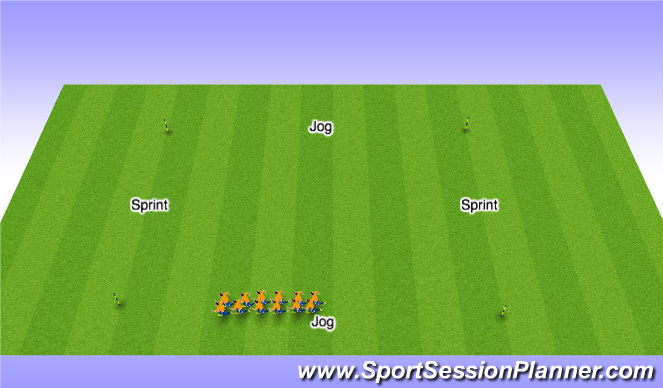 Football/Soccer Session Plan Drill (Colour): Fitness