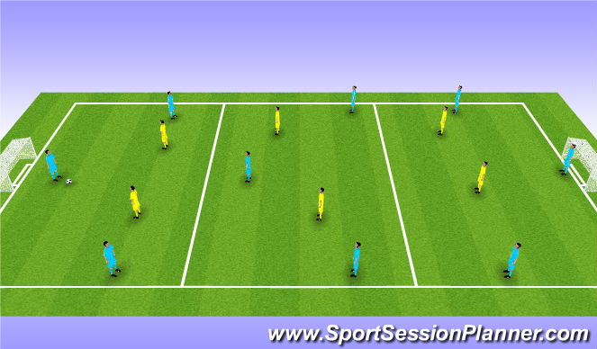 Football/Soccer Session Plan Drill (Colour): Skill