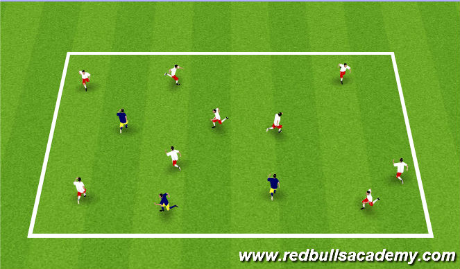 Football/Soccer Session Plan Drill (Colour): Shrek and Donkey