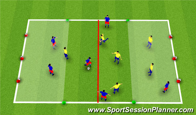 Football/Soccer Session Plan Drill (Colour): Global: SSG