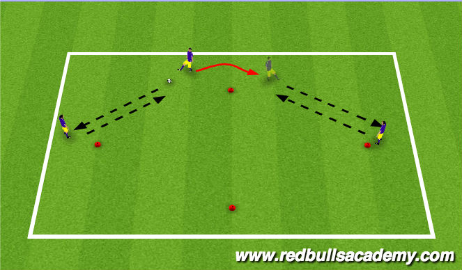 Football/Soccer Session Plan Drill (Colour): Warm-Up