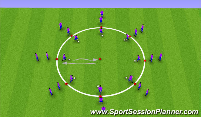 Football/Soccer Session Plan Drill (Colour): Ball Mastery