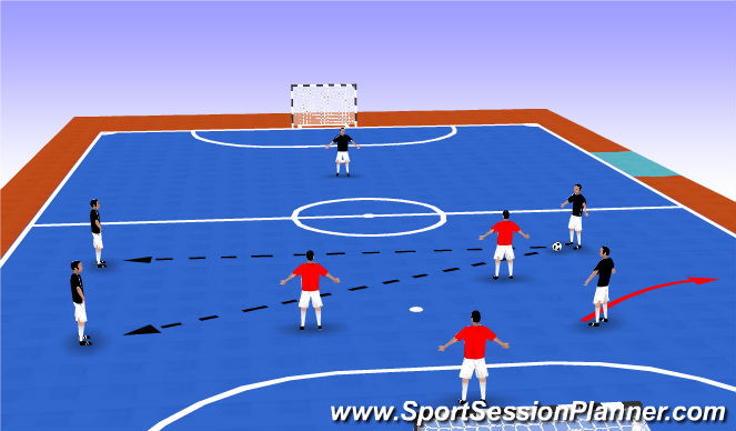 Futsal Session Plan Drill (Colour): Screen 1